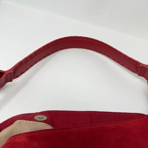The Sak Los Feliz Large Tote Suede Leather Scarlet Red - Picture 11 of 12